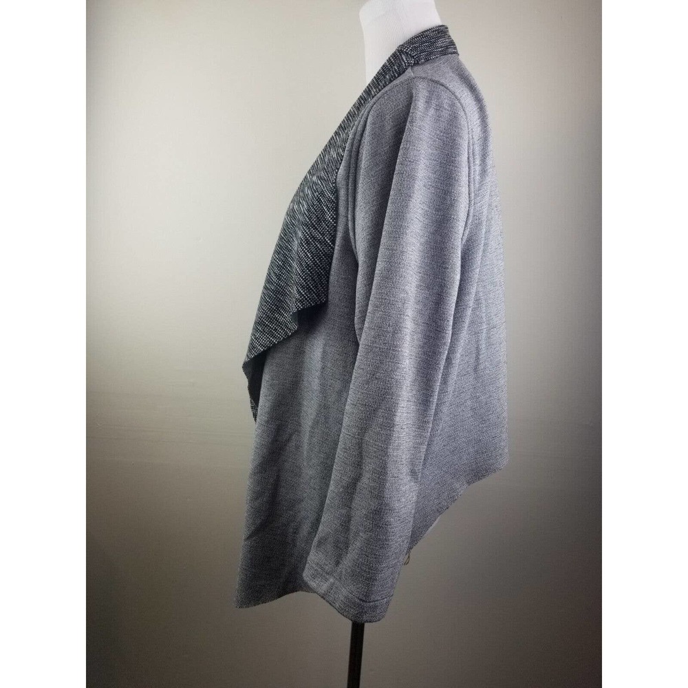OF MERCER Reade Reversible‎ Knit Cardigan Jardigan Gray Plus Size 1X Knit - Picture 5 of 7